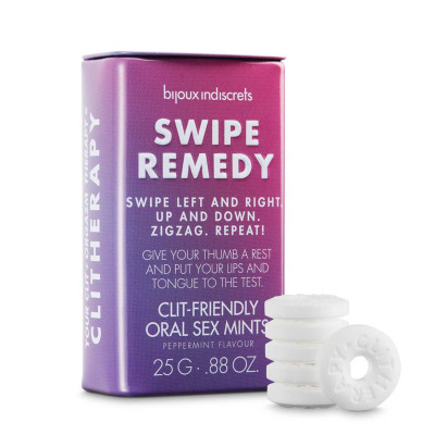 М'ятні цукерки Bijoux Indiscrets Swipe Remedy – clitherapy oral sex mints, термін 31.08.23
