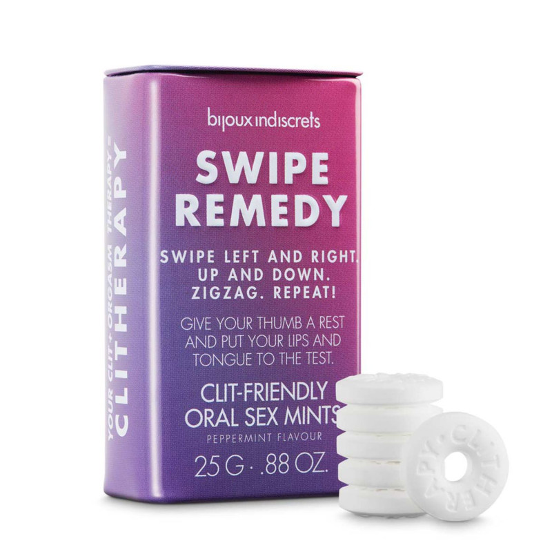 М'ятні цукерки Bijoux Indiscrets Swipe Remedy – clitherapy oral sex mints, термін 31.08.23