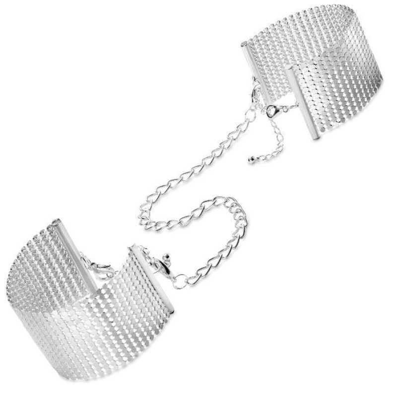 Наручники Bijoux Indiscrets Desir Metallique Handcuffs - Silver, металічні, стальні браслети