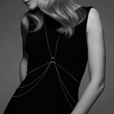 Цепочка для тіла Bijoux Indiscrets Magnifique 8 Body Chain - Silver, прикраса для тіла