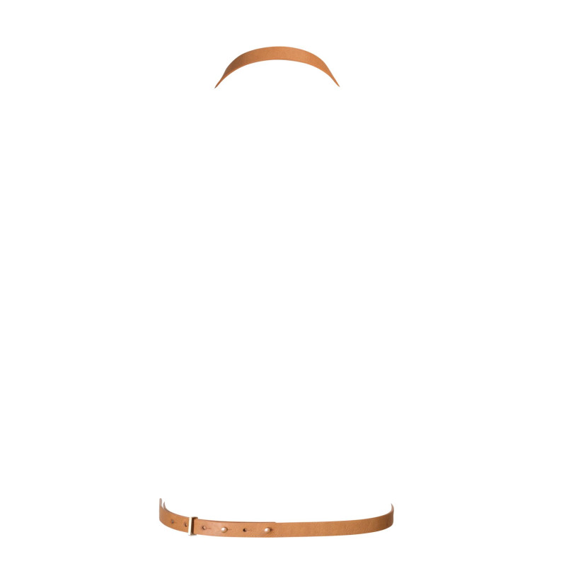 Портупея Bijoux Indiscrets MAZE - 8 Harness Brown, еко шкіра