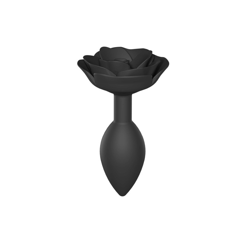 Анальна пробка Love To Love OPEN ROSES L SIZE - BLACK ONYX (діаметр 3,7 см)