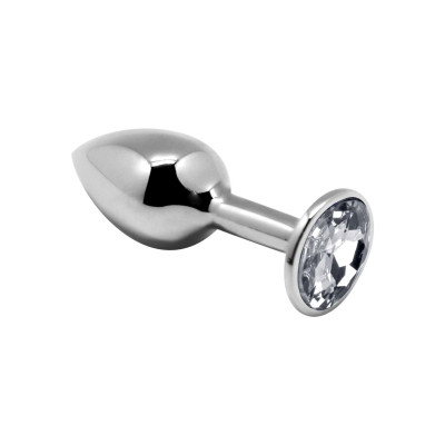 Анальна пробка Alive Mini Metal Butt Plug White M Анальна пробка Alive Mini Metal Butt Plug White M