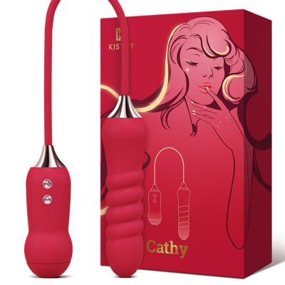 Пульсатор із вакуумним стимулятором KISSTOY Cathy Red