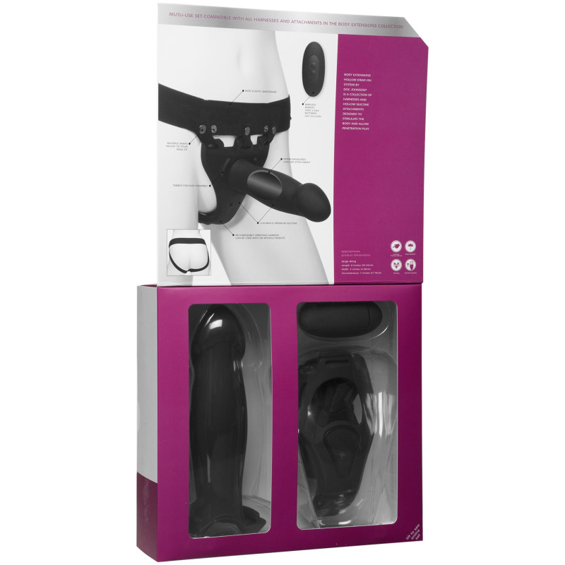 Страпон унісекс Doc Johnson Body Extensions - BE RISQUE, порожня насадка