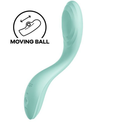 Вібратор із перлинною стимуляцією точки G Satisfyer Rrrolling Pleasure Mint (м'ята упаковка)