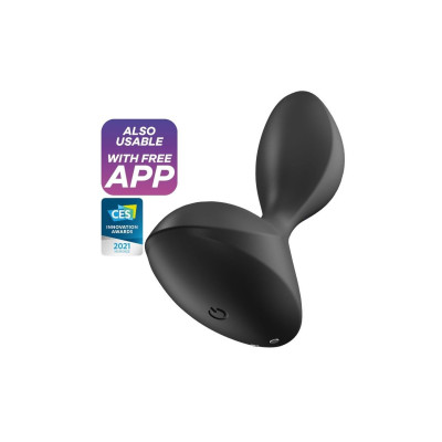 Анальна смарт-пробка з вібрацією Satisfyer Sweet Seal Black (діаметр 3.5 см)