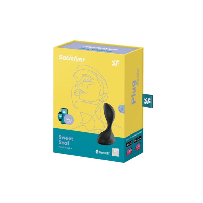 Анальна смарт-пробка з вібрацією Satisfyer Sweet Seal Black (діаметр 3.5 см)