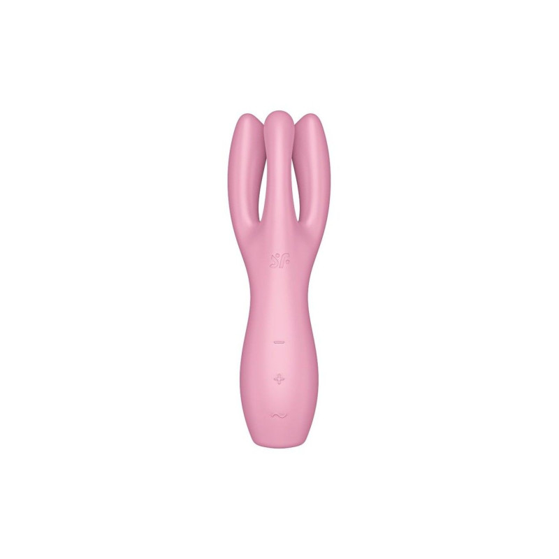 Кліторальний вібратор Satisfyer Threesome 3 Pink із трьома пальчиками