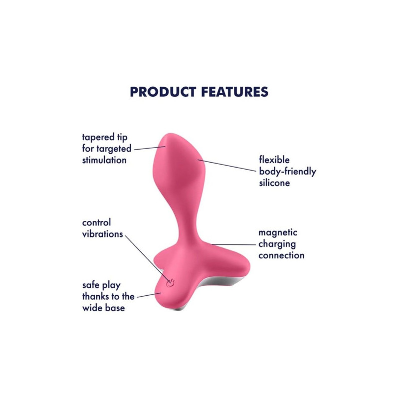 Анальна пробка із вібрацією Satisfyer Game Changer Pink (діаметр 3.5 см)