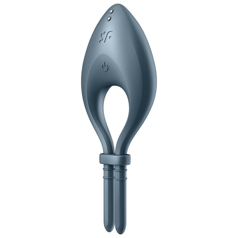 Ерекційне смарт-віброкільце ласо Satisfyer Bullseye Dark Blue (пошкоджене паковання)