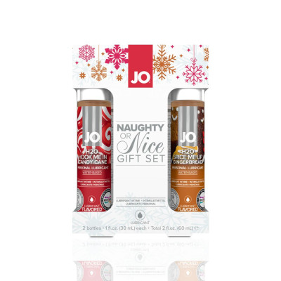 Набір лубрикантів JO Naughty or Nice Gift Set (2×30 мл) (термін 06.2025)