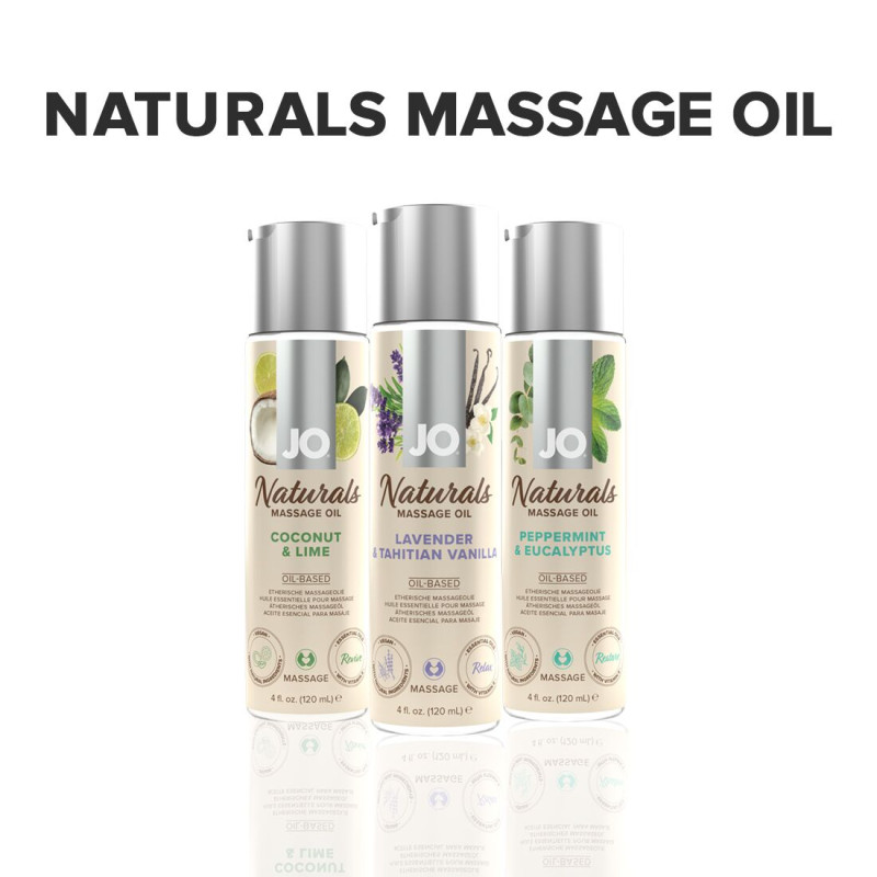 Масажна олія JO - Naturals Massage Oil - Lavender & Vanilla (120 мл)