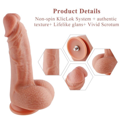 Фалоімітатор для секс-машин Hismith Silicone Flesh Dildo
