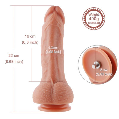 Фалоімітатор для секс-машин Hismith Silicone Flesh Dildo