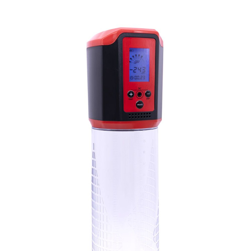 Автоматична вакуумна помпа Man Powerup Passion Pump LED-табло Red