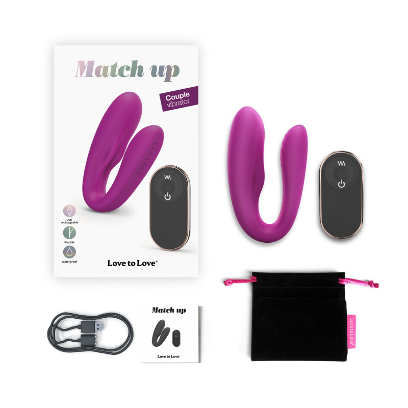 Вібратор для пар з пультом дистанційного керування Love To Love MATCH UP - SWEET ORCHID