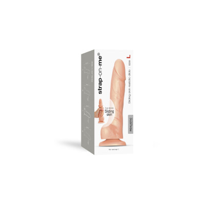 Фалоімітатор Strap-On-Me Sliding Skin Realistic Dildo Vanille - L