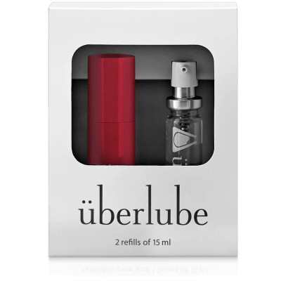 Преміум лубрикант 3 в 1 на силіконовій основі Uberlube Good-to-Go Red (15 мл) + кейс