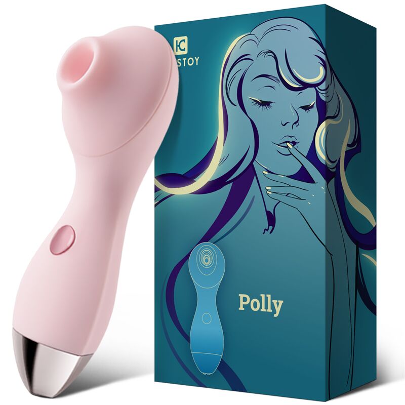 Вакуумний вібратор KISSTOY Polly Pink