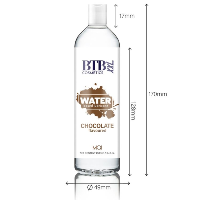 Лубрикант на водній основі BTB FLAVORED CHOCOLAT з ароматом шоколаду (250 мл)