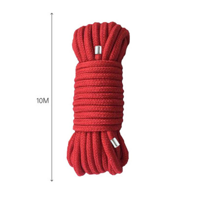 Мотузка для BDSM BTB Bondage Rope Red, довжина 5 м, діаметр 65 мм, поліестер