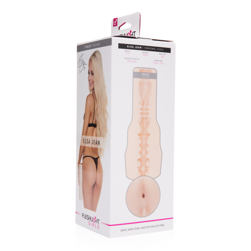 Мастурбатор Fleshlight Girls: Elsa Jean - Treat, зі зліпком ануса, дуже ніжний