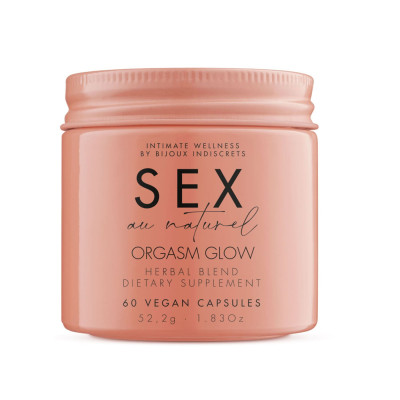 Натуральна харчова добавка для підвищення лібідо Bijoux Indiscrets Sex au Naturel — Orgasm Glow (брудна упаковка)