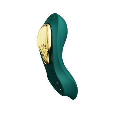 Смарт-вібратор в трусики Zalo - AYA Turquoise Green, насадка та пульт ДК