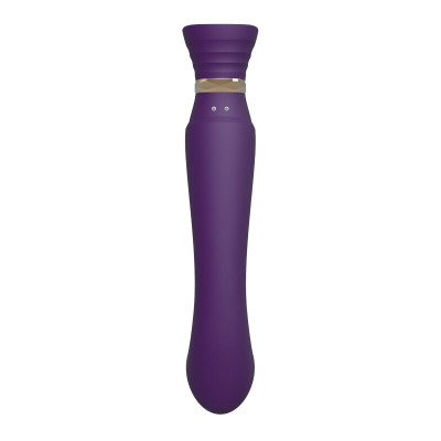 Смарт-вібратор 3 в 1 Zalo - Queen Twilight Purple