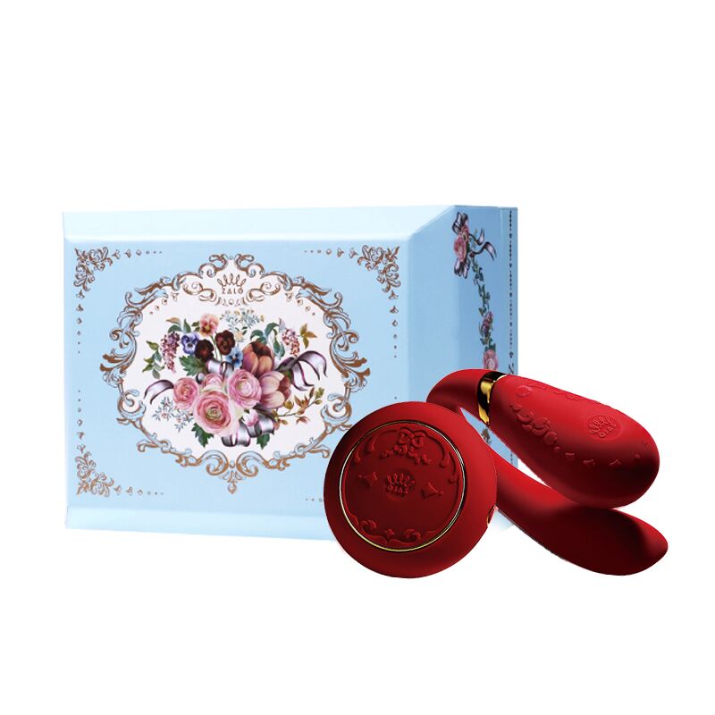 Смарт-вібратор для пар Zalo Fanfan set Bright Red, пульт ДК