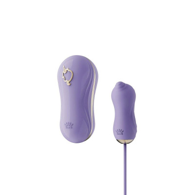 Набір 2 в 1 Zalo - UNICORN Violet, віброяйце + вакуумний стимулятор