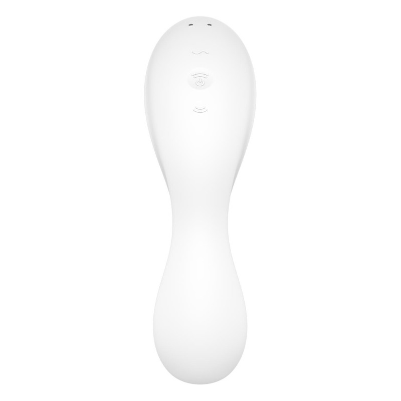 Вакуумний смарт-стимулятор із вібрацією Satisfyer Curvy Trinity 5 (White) (м'ята упаковка)