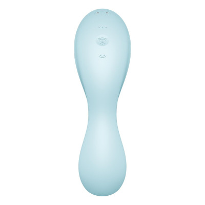 Вакуумний смарт-стимулятор із вібрацією Satisfyer Curvy Trinity 5 (Blue)  (м'яте паковання)