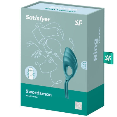Ерекційне віброкільце лассо Satisfyer Swordsman Green