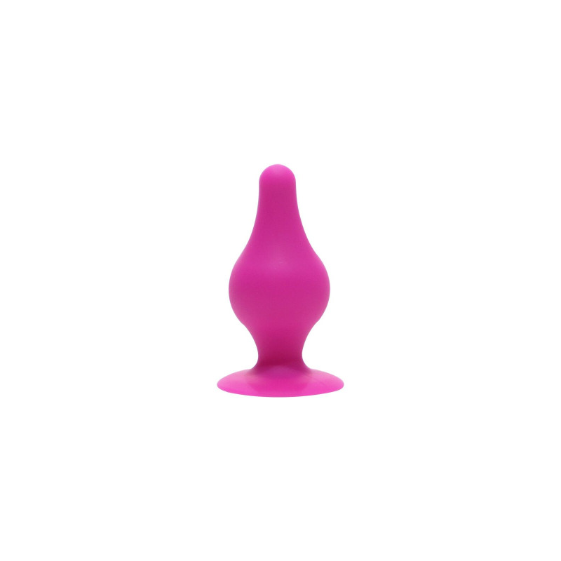Анальна пробка SilexD (Model 2 size XS) Pink двошарова, силікон + Silexpan, діаметр 2,9 см