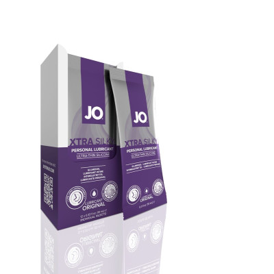 Набір лубрикантів на силіконовій основі JO Xtra Silky Silicone (12 x 10мл)