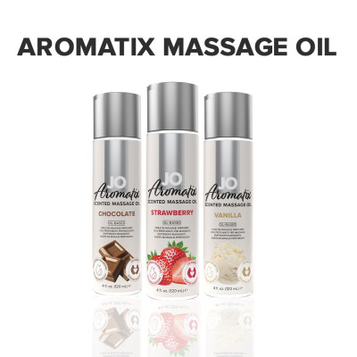 Масажна олія JO Aromatix - Massage Oil - Strawberry 120 мл