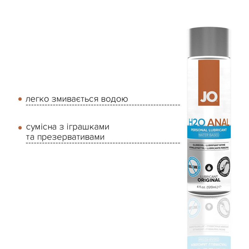 Набір JO GWP-H2O Anal Original Lubricant 120 мл + Misting Toy Cleaner 120 мл (зволожуючий анальний лубрикант та очисник для іграшок)