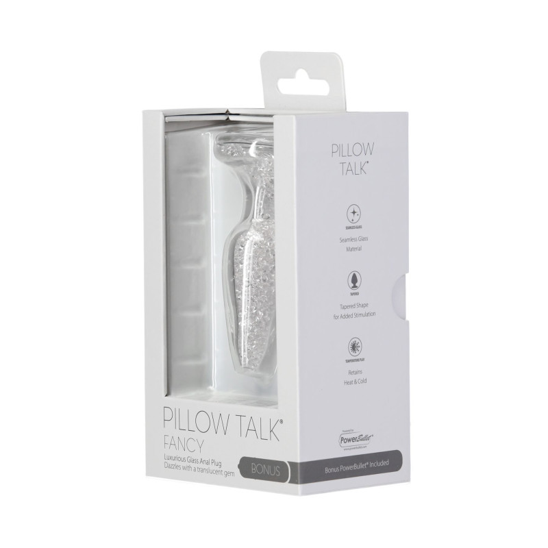 Скляна анальна пробка Pillow Talk - Fancy - Luxurious Glass Anal Plug
