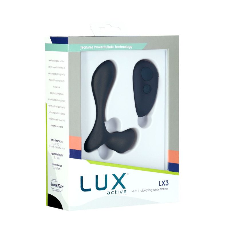 Вібромасажер простати Lux Active LX3 Vibrating Anal Trainer, пульт