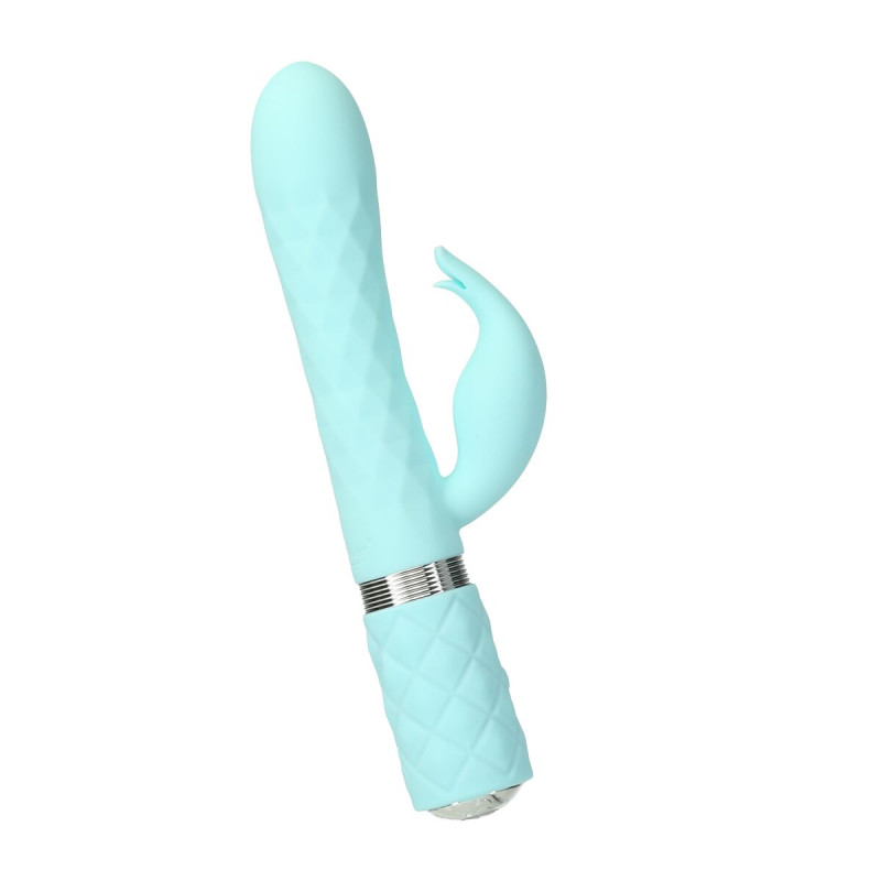 Розкішний вібратор Pillow Talk Lively Teal із кристалом Сваровськи для точки G, подарункова упаковка