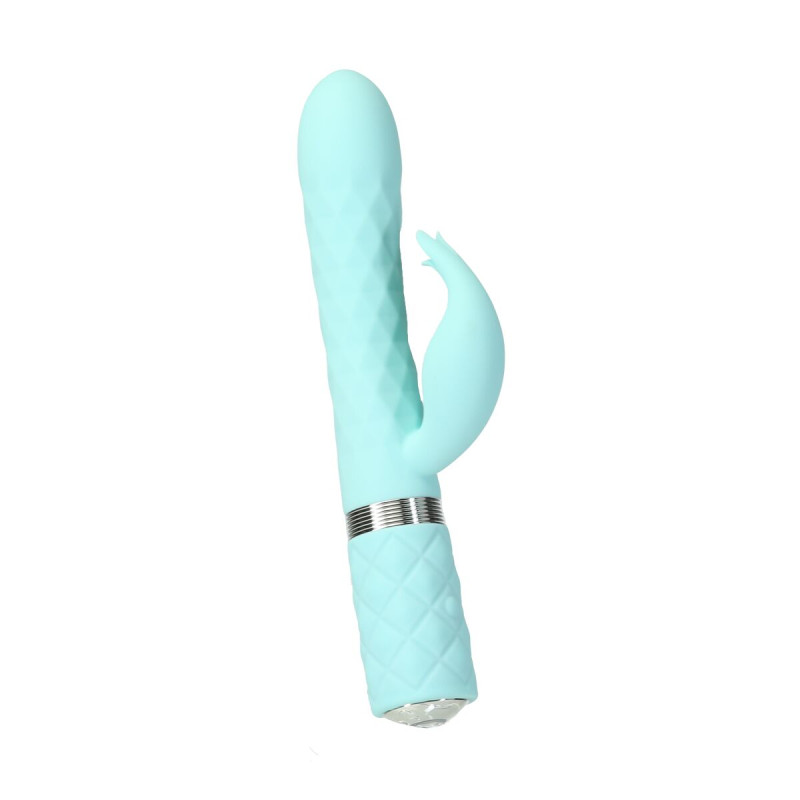 Розкішний вібратор Pillow Talk Lively Teal із кристалом Сваровськи для точки G, подарункова упаковка