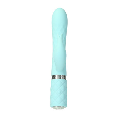 Розкішний вібратор Pillow Talk Lively Teal із кристалом Сваровськи для точки G, подарункова упаковка