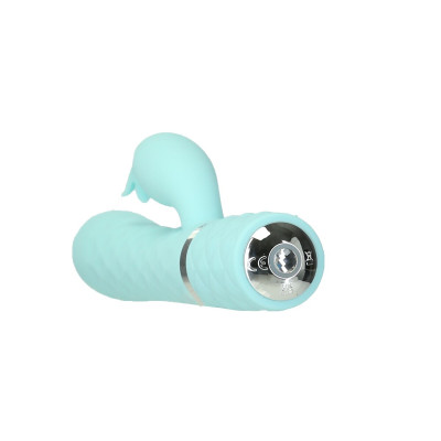 Розкішний вібратор Pillow Talk Lively Teal із кристалом Сваровськи для точки G, подарункова упаковка