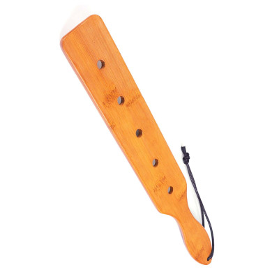 Паддл Fetish Tentation Paddle 5 Holes Bamboo, упакований у ПЕ пакет
