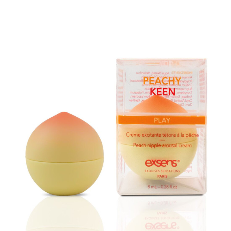 Збудливий крем для сосків EXSENS Peachy Keen (8 мл) з жожоба та олією Ши, їстівний