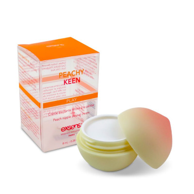 Збудливий крем для сосків EXSENS Peachy Keen (8 мл) з жожоба та олією Ши, їстівний