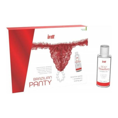 Набір Intt BRAZILIAN PANTY RED (м'яте паковання)