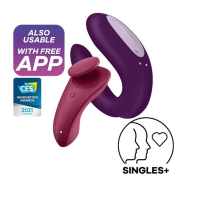 Набір Satisfyer Partner Box 1 (вібратор для пар Double Joy + вібратор у трусики Sexy Secret) (м'ята упаковка)